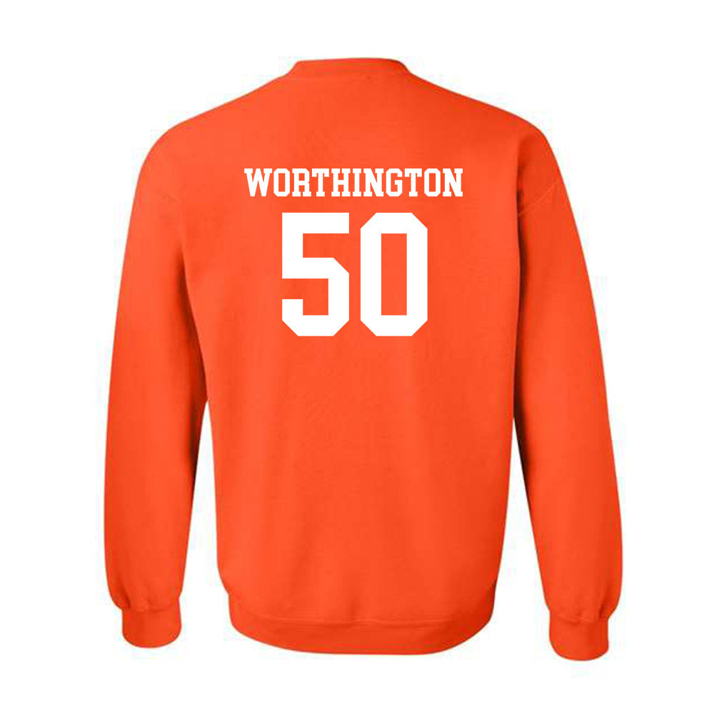 SHSU - NCAA Football : Cole Worthington - Classic Shersey Crewneck Sweatshirt-1