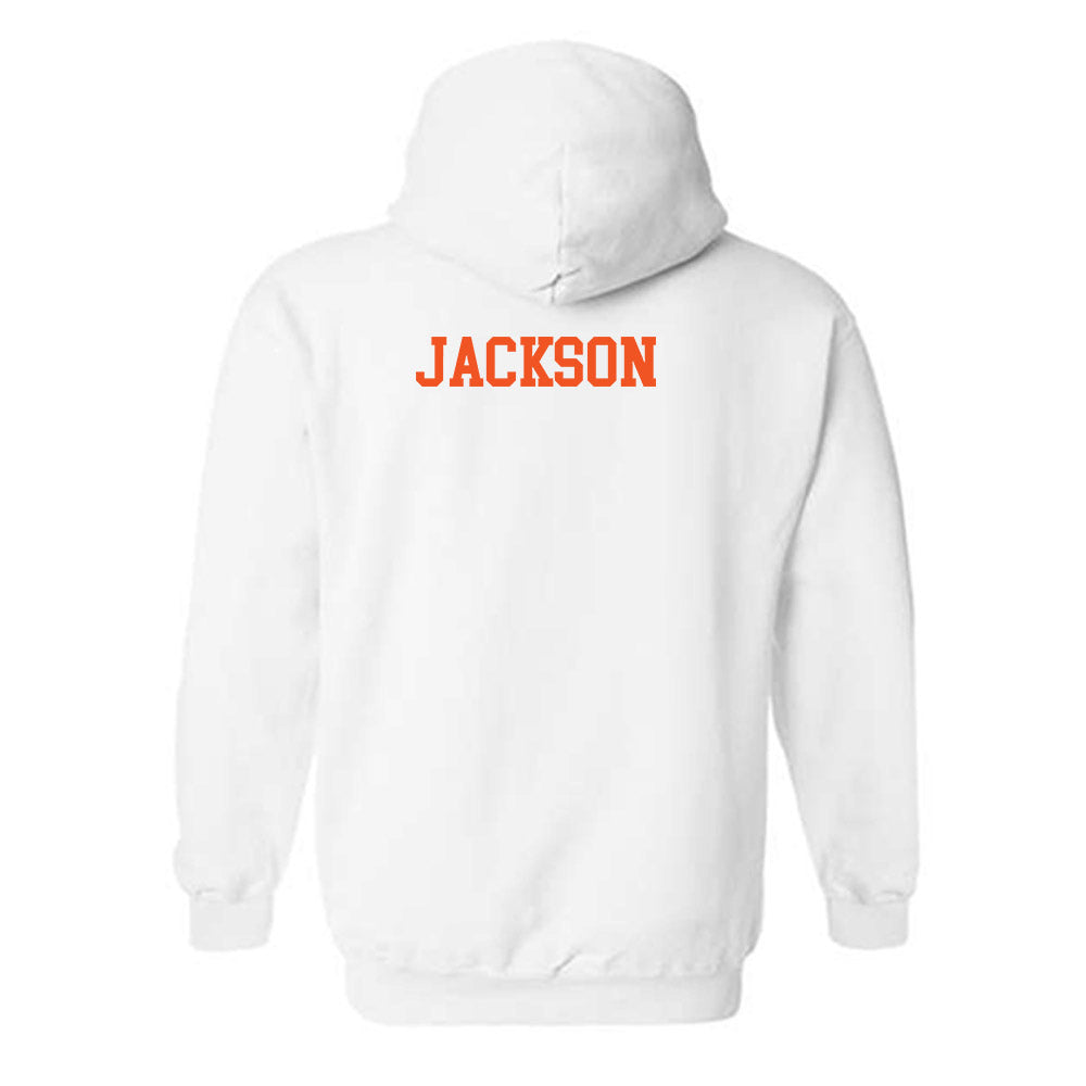 Samford - NCAA Men's Track & Field : Jeremiah Jackson - Classic Shersey Hooded Sweatshirt-1