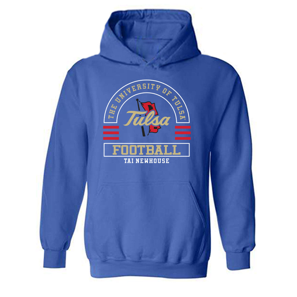 Tulsa - NCAA Football : Tai Newhouse - Classic Fashion Shersey Hooded Sweatshirt-0