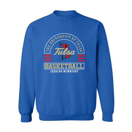 Tulsa - NCAA Men's Basketball : Jesaiah McWright - Classic Fashion Shersey Crewneck Sweatshirt-0