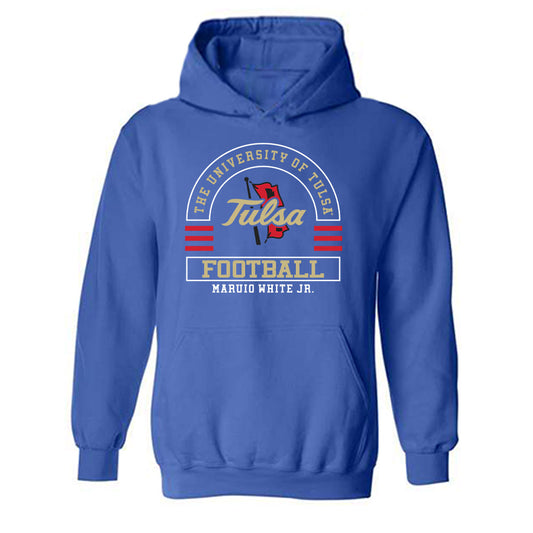 Tulsa - NCAA Football : Maruio White Jr. - Classic Fashion Shersey Hooded Sweatshirt-0