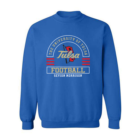 Tulsa - NCAA Football : Sevion Morrison - Classic Fashion Shersey Crewneck Sweatshirt-0