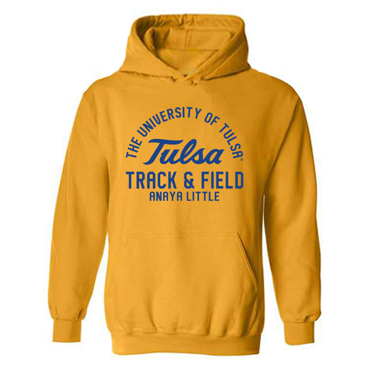 Tulsa - NCAA Women's Track & Field : Anaya Little - Classic Fashion Shersey Hooded Sweatshirt-0