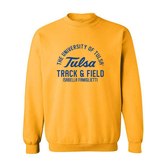 Tulsa - NCAA Women's Track & Field : Isabella Famiglietti - Classic Fashion Shersey Crewneck Sweatshirt-0