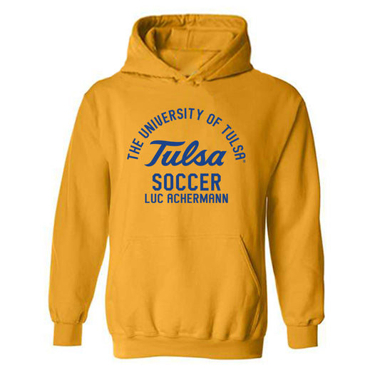 Tulsa - NCAA Men's Soccer : Luc Achermann - Classic Fashion Shersey Hooded Sweatshirt-0