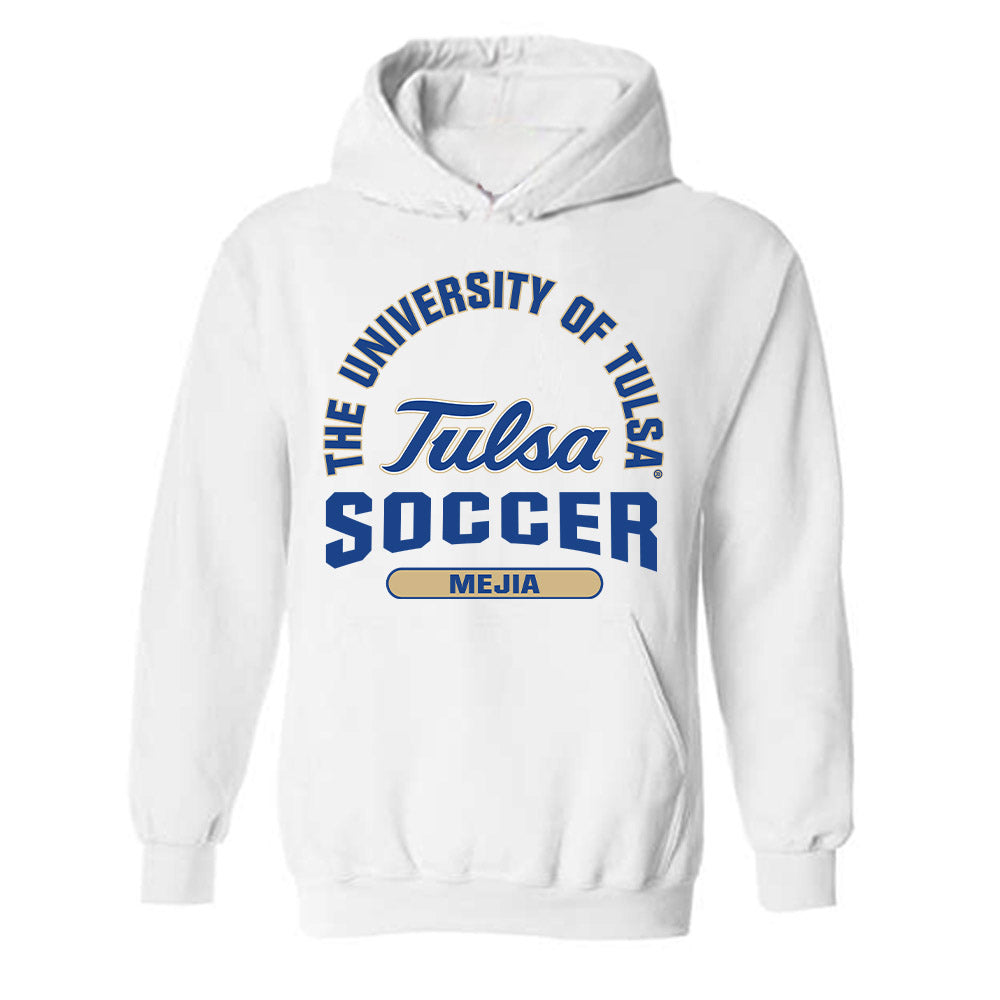Tulsa - NCAA Men's Soccer : Jareth Mejia - Classic Fashion Shersey Hooded Sweatshirt-0