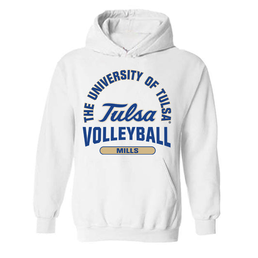 Tulsa - NCAA Women's Volleyball : Maegan Mills - Classic Fashion Shersey Hooded Sweatshirt-0