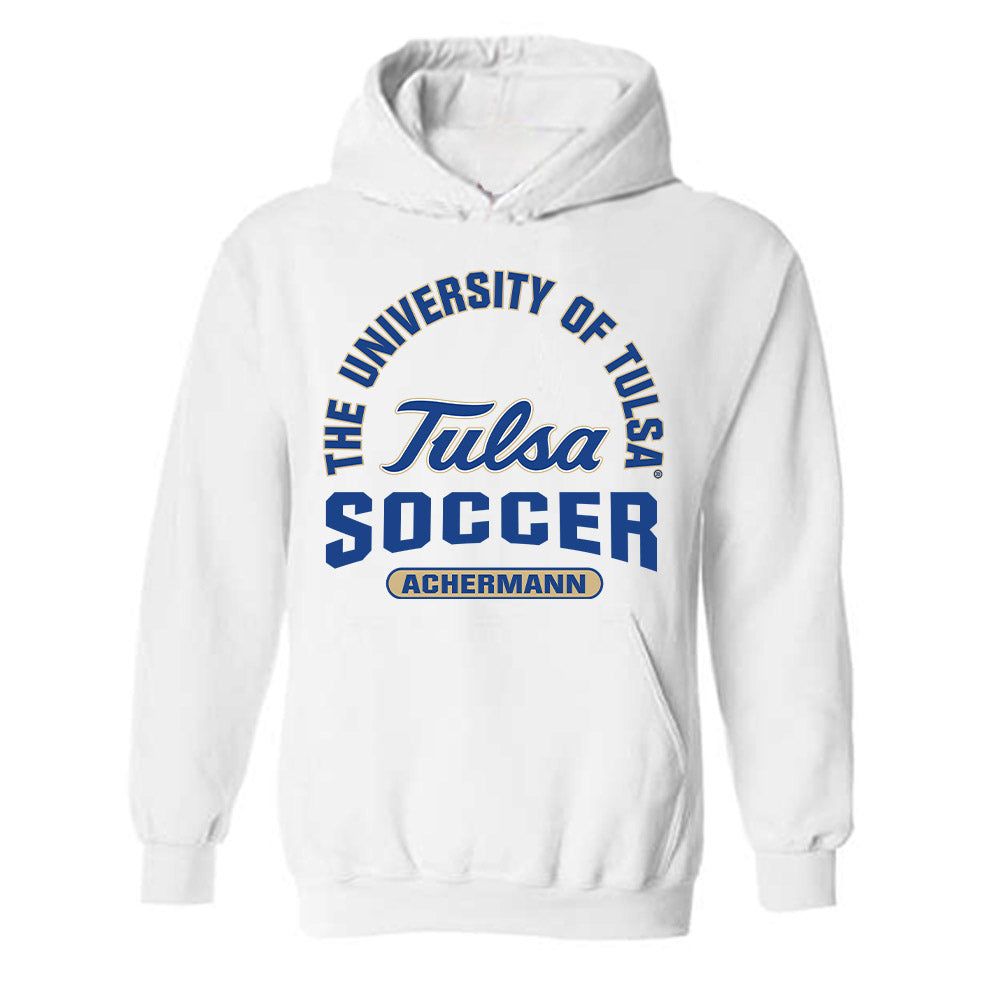 Tulsa - NCAA Men's Soccer : Luc Achermann - Classic Fashion Shersey Hooded Sweatshirt-0