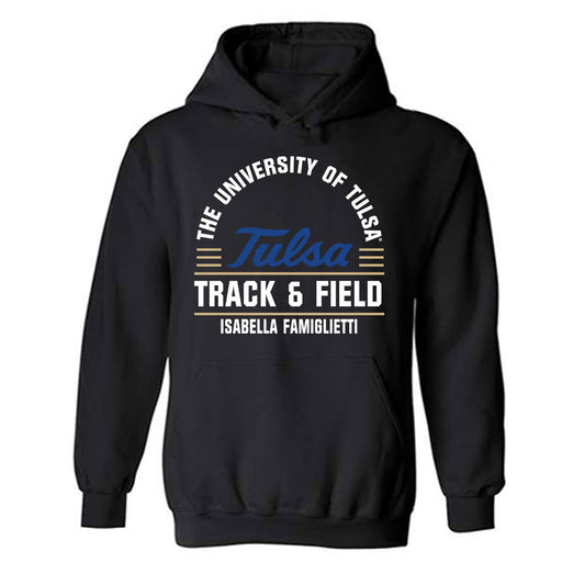 Tulsa - NCAA Women's Track & Field : Isabella Famiglietti - Classic Fashion Shersey Hooded Sweatshirt-0