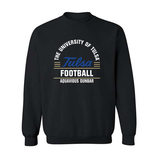 Tulsa - NCAA Football : Aquavious Dunbar - Classic Fashion Shersey Crewneck Sweatshirt-0