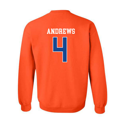 Boise State - NCAA Men's Basketball : Dylan Andrews - Classic Fashion Shersey Crewneck Sweatshirt-1