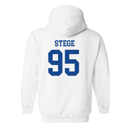 Boise State - NCAA Football : Max Stege - Classic Fashion Shersey Hooded Sweatshirt-1