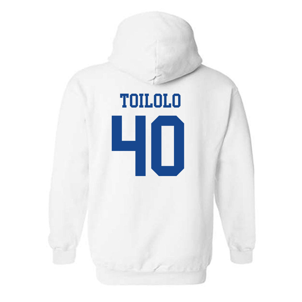 Boise State - NCAA Football : De'Shawn Toilolo - Classic Fashion Shersey Hooded Sweatshirt-1