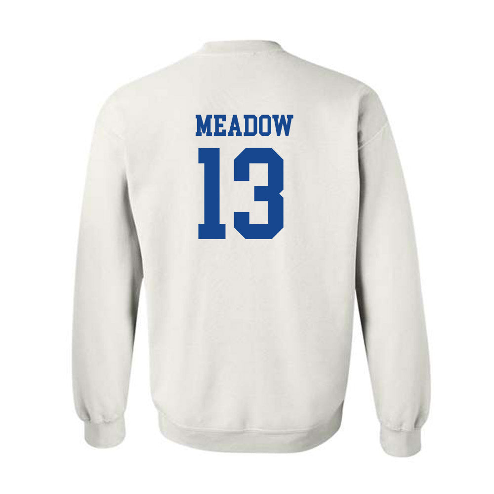 Boise State - NCAA Men's Basketball : Andrew Meadow - Classic Fashion Shersey Crewneck Sweatshirt-1