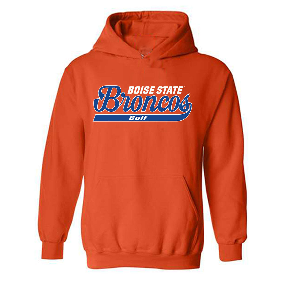 Boise State - NCAA Men's Golf : Ryan Meyer - Classic Shersey Hooded Sweatshirt-0