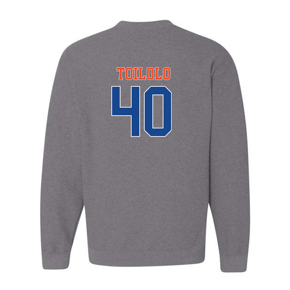 Boise State - NCAA Football : De'Shawn Toilolo - Classic Shersey Crewneck Sweatshirt-1