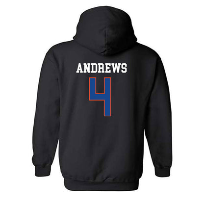 Boise State - NCAA Men's Basketball : Dylan Andrews - Classic Shersey Hooded Sweatshirt-1