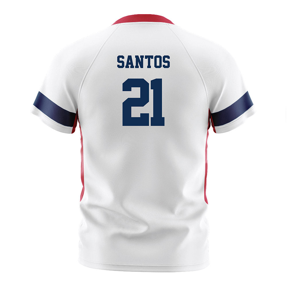 FAU - NCAA Men's Soccer : Felipe Santos - White Soccer Jersey-1