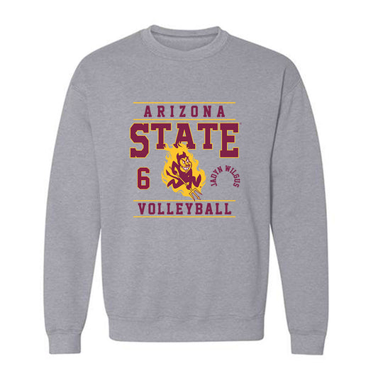 Arizona State - NCAA Women's Volleyball : Jadyn Wilgus - Classic Fashion Shersey Crewneck Sweatshirt