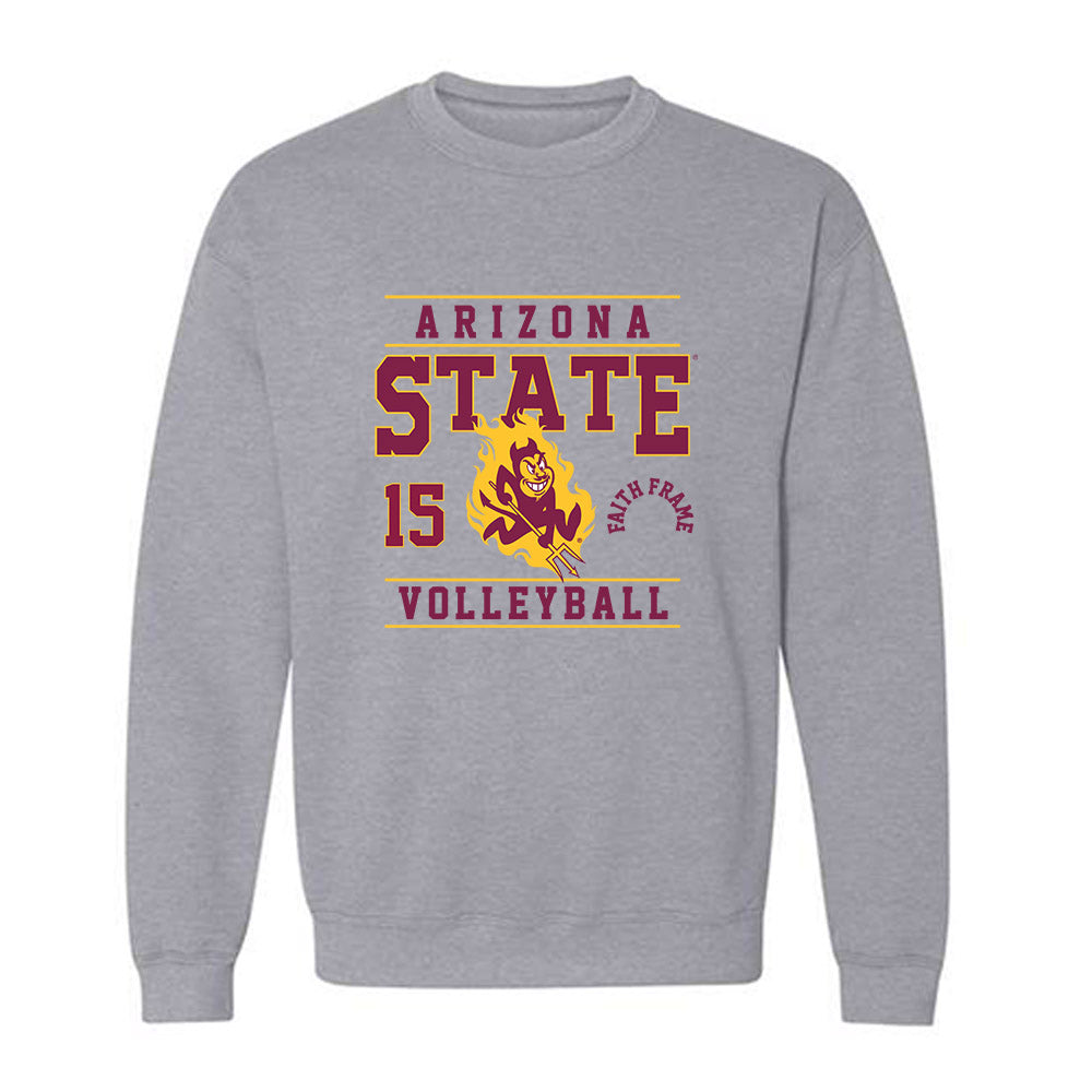 Arizona State - NCAA Women's Volleyball : Faith Frame - Classic Fashion Shersey Crewneck Sweatshirt-0