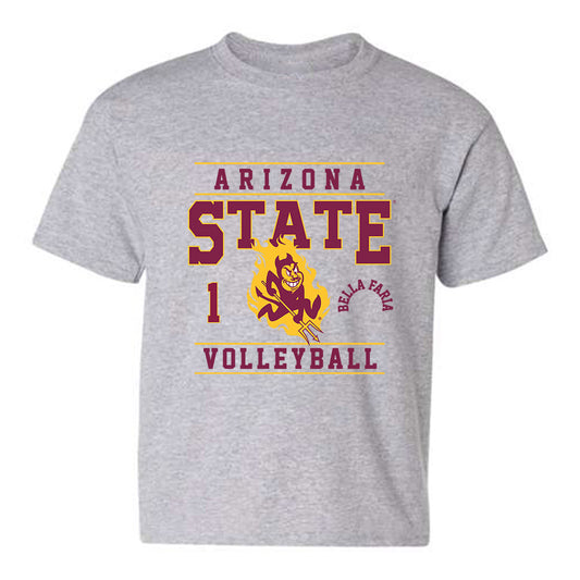 Arizona State - NCAA Women's Volleyball : Bella Faria - Classic Fashion Shersey Youth T-Shirt