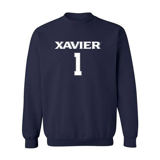 Xavier - NCAA Women's Volleyball : Caroline Speelman - Replica Shersey Crewneck Sweatshirt