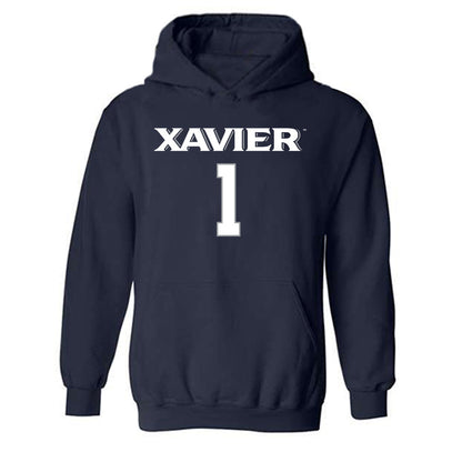 Xavier - NCAA Women's Volleyball : Caroline Speelman - Replica Shersey Hooded Sweatshirt