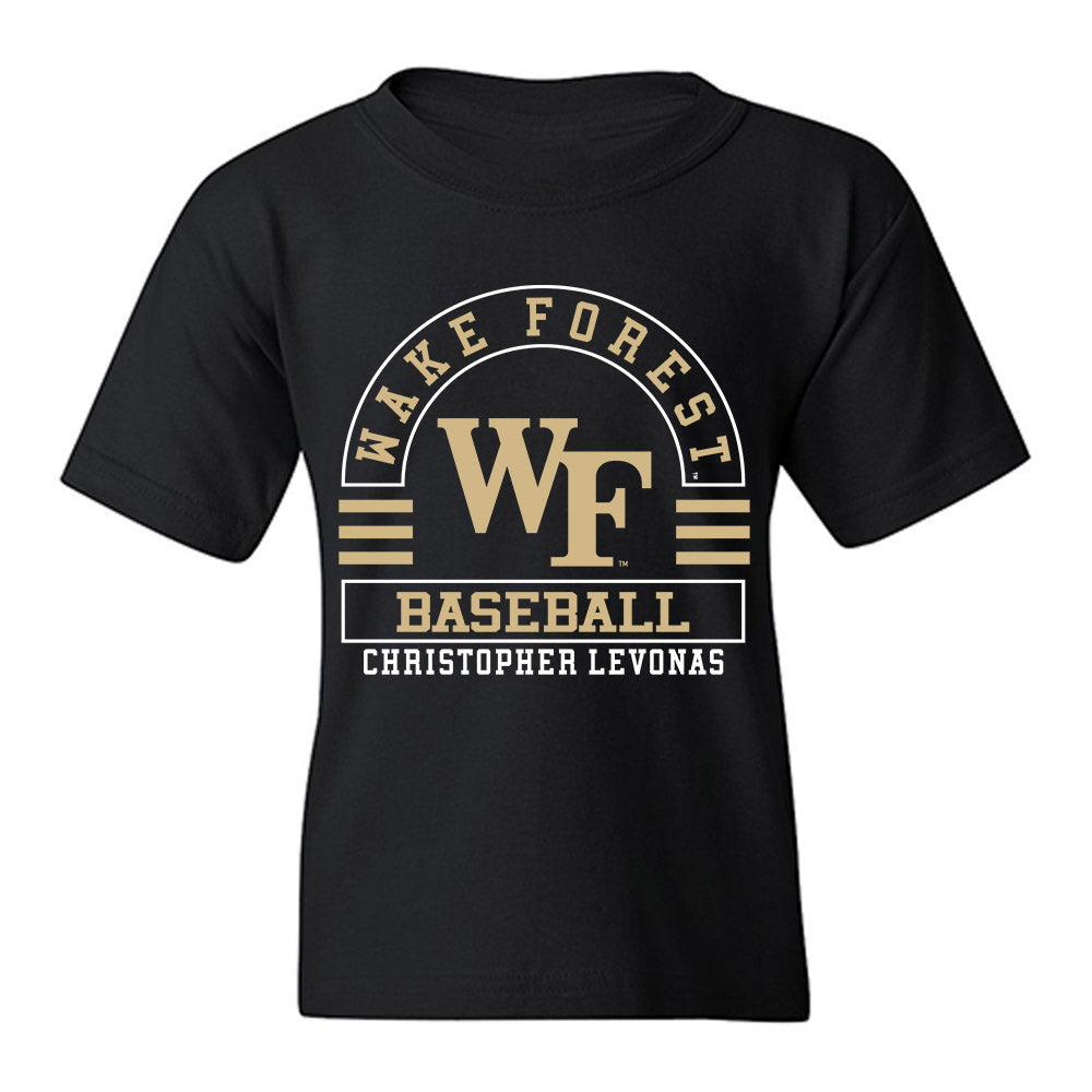 Wake Forest - NCAA Baseball : Christopher Levonas - Classic Fashion Shersey Youth T-Shirt-0