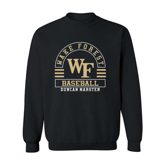 Wake Forest - NCAA Baseball : Duncan Marsten - Classic Fashion Shersey Crewneck Sweatshirt-0