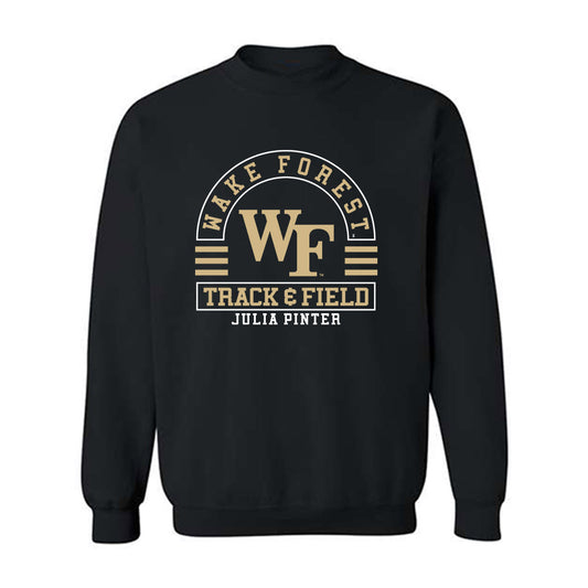 Wake Forest - NCAA Women's Track & Field : Julia Pinter - Classic Fashion Shersey Crewneck Sweatshirt-0
