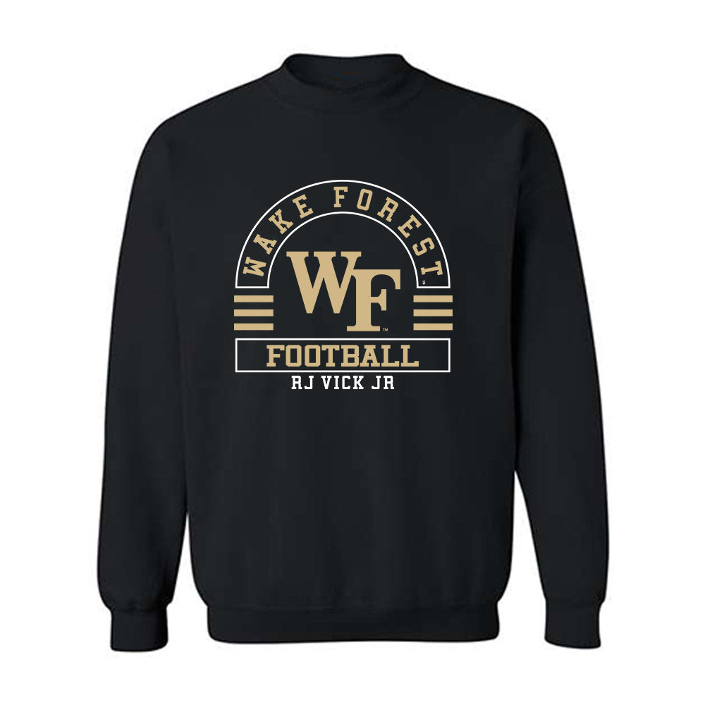 Wake Forest - NCAA Football : RJ Vick Jr - Classic Fashion Shersey Crewneck Sweatshirt-0