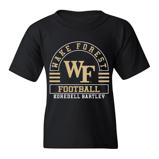 Wake Forest - NCAA Football : Koredell Bartley - Classic Fashion Shersey Youth T-Shirt-0