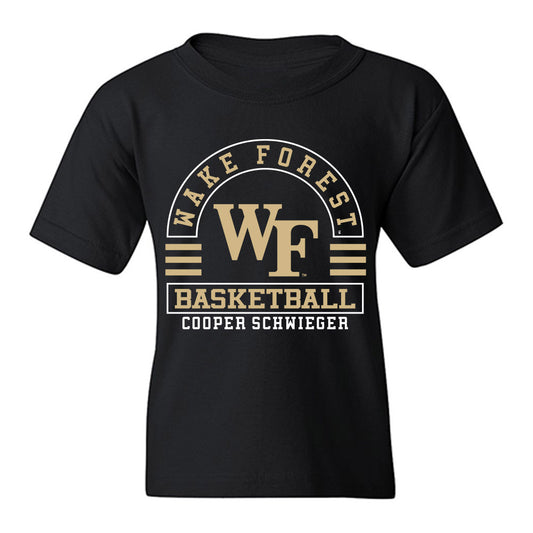 Wake Forest - NCAA Men's Basketball : Cooper Schwieger - Classic Fashion Shersey Youth T-Shirt-0
