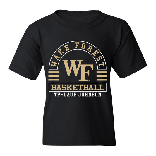 Wake Forest - NCAA Men's Basketball : Ty-laur Johnson - Classic Fashion Shersey Youth T-Shirt