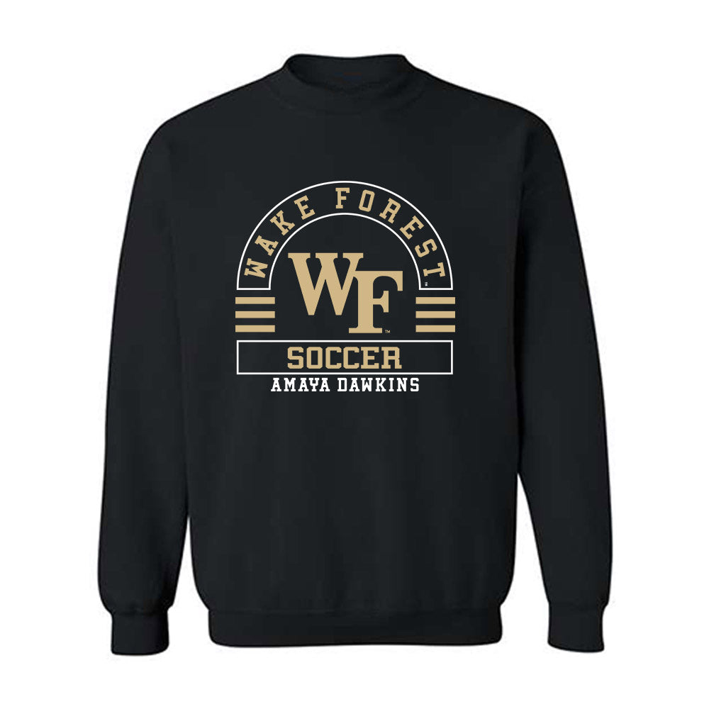 Wake Forest - NCAA Women's Soccer : Amaya Dawkins - Classic Fashion Shersey Crewneck Sweatshirt