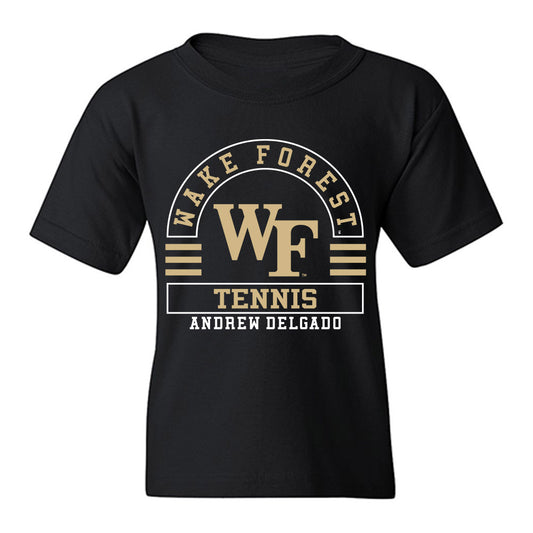 Wake Forest - NCAA Men's Tennis : Andrew Delgado - Classic Fashion Shersey Youth T-Shirt-0