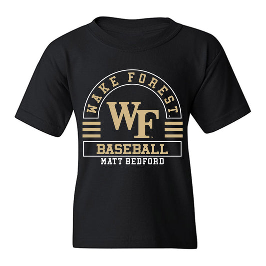 Wake Forest - NCAA Baseball : Matt Bedford - Classic Fashion Shersey Youth T-Shirt-0