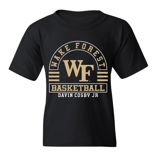 Wake Forest - NCAA Men's Basketball : Davin Cosby Jr - Classic Fashion Shersey Youth T-Shirt