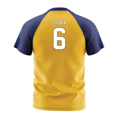 Marquette - NCAA Men's Soccer : Mateo Stoka - Gold Soccer Jersey-1