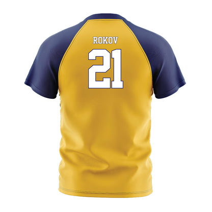 Marquette - NCAA Men's Soccer : Gabriel Rokov - Gold Soccer Jersey-1