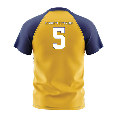 Marquette - NCAA Men's Soccer : Tristan Ronnestad-Stevens - Gold Soccer Jersey-1