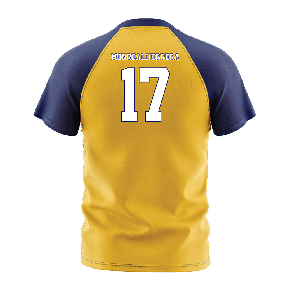 Marquette - NCAA Men's Soccer : Jonathan Monreal-Herrera - Gold Soccer Jersey-1