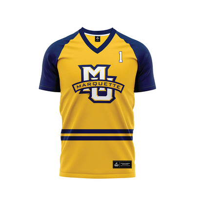 Marquette - NCAA Men's Soccer : Marten Brink - Gold Soccer Jersey