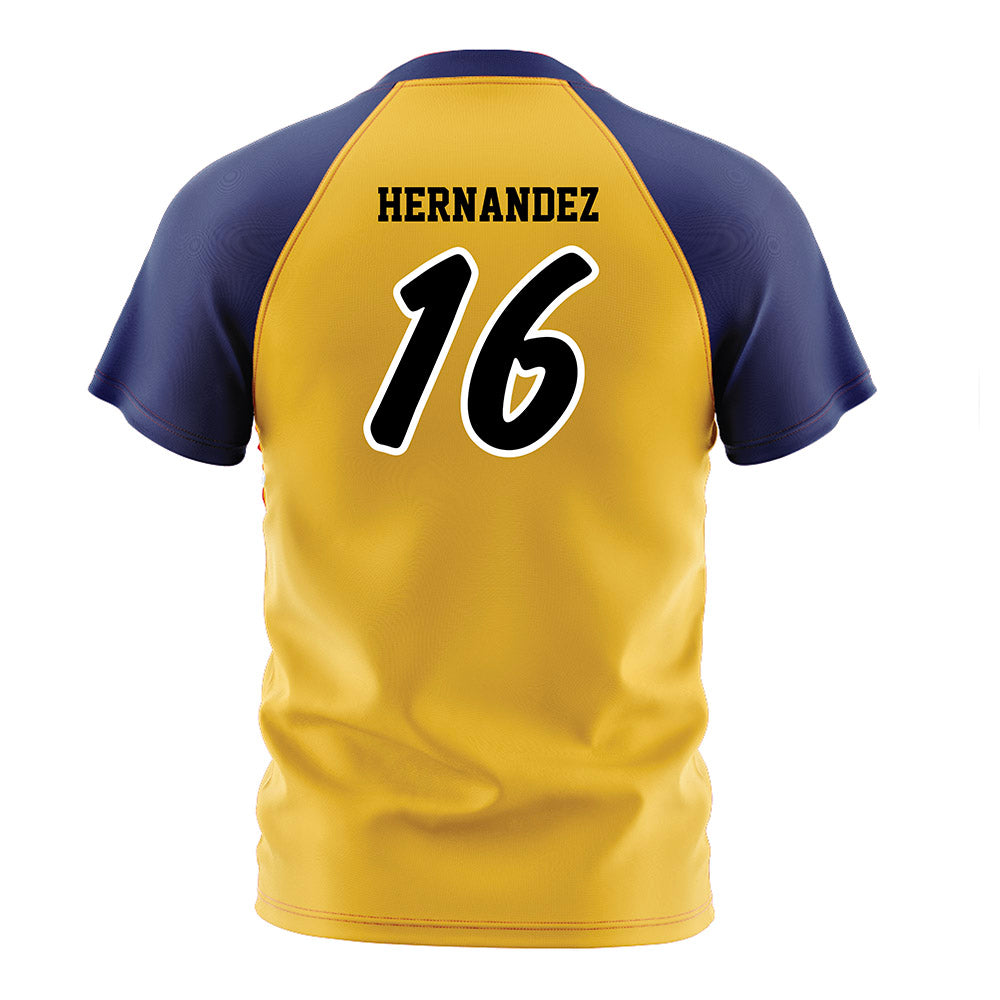 Marquette - NCAA Women's Soccer : Olivia Hernandez - Gold Soccer Jersey-1