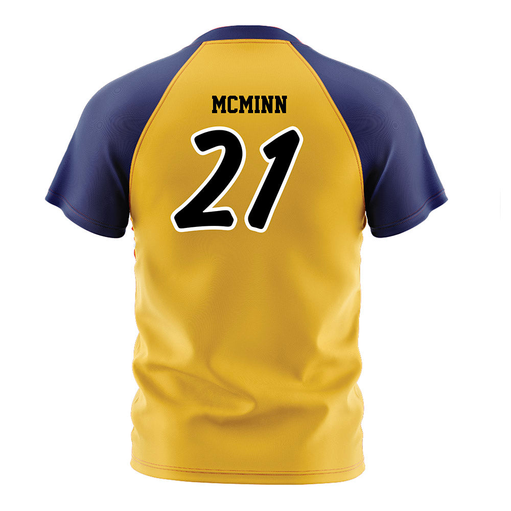Marquette - NCAA Women's Soccer : Kiley McMinn - Gold Soccer Jersey-1