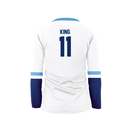 Marquette - NCAA Women's Volleyball : Amaria King - White Volleyball Jersey-1