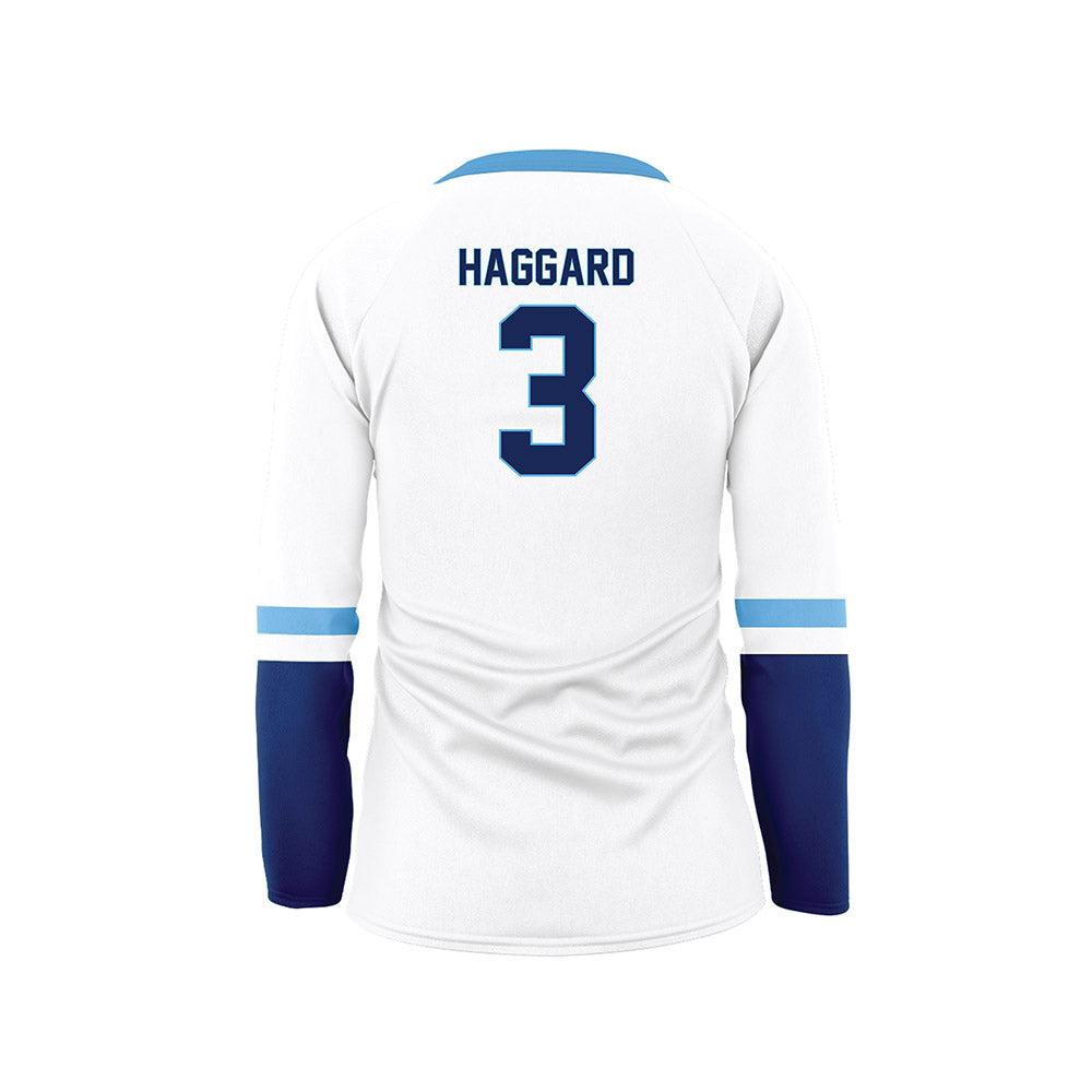 Marquette - NCAA Women's Volleyball : Isabela Haggard - White Volleyball Jersey-1