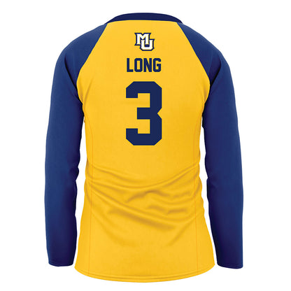 Marquette - NCAA Women's Volleyball : Malayah Long - Gold Volleyball Jersey