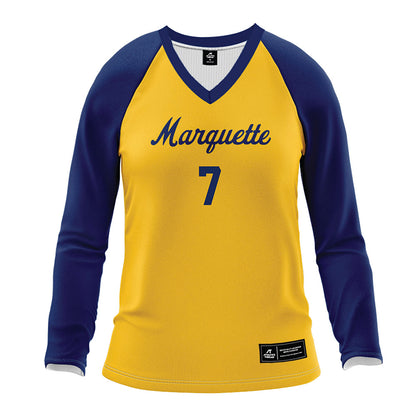 Marquette - NCAA Women's Volleyball : Keira Schmidt - Gold Volleyball Jersey-0