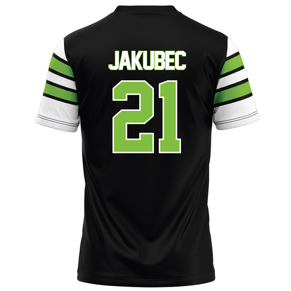 UAB - NCAA Football : Troy Jakubec - Black Football Jersey